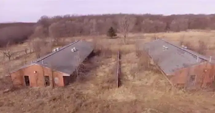 The abandoned dog kennels at Waterloo greyhound park, which closed in 2009