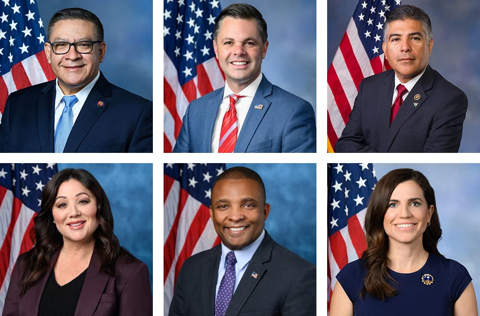 US Greyhound Protection Act Sponsors, Rep. Salud Carbajal, Rep. Zach Nunn, Rep. Tony Cárdenas, Rep. Lori Chavez-DeRemer, Rep. Don Davis, Rep. Nancy Mace