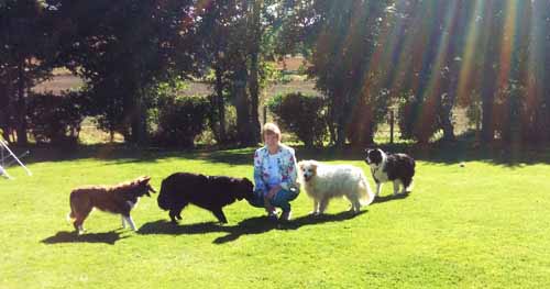 Janet with dogs